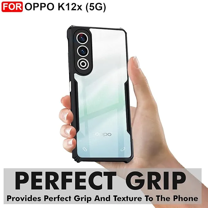 OPPO%20K12X%205G%20Protective%20Black%20Border%20Crystal%20Clear%20Xundd%20Mobile%20Back%20Case%20Cover%20-%20Image%203