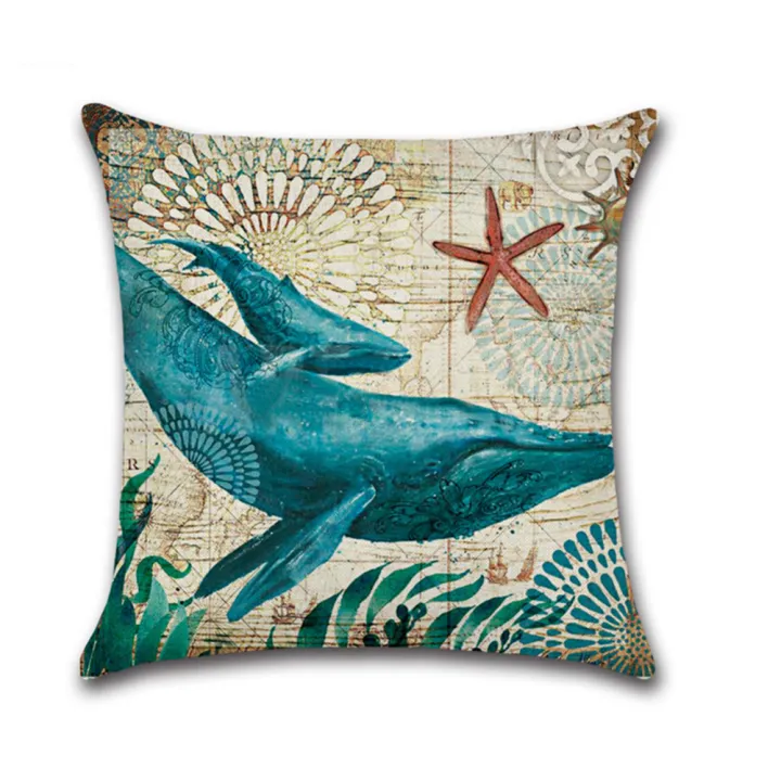 Octopus%20Sea%20Turtle%20Whale%20Sea%20Horse%20Cushion%20Cover%20Throw%20Pillow%20Case%20Sofa%20Decor%20-%20Image%207