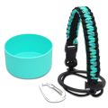 12oz 18oz 22oz 24oz 32oz 40oz Boot Cover Cap Accessories Water Bottle Paracord Handle Silicone Boot Rope Set for HydroFlask Aquaflask Wide Mouth Bottles Tumbler. 