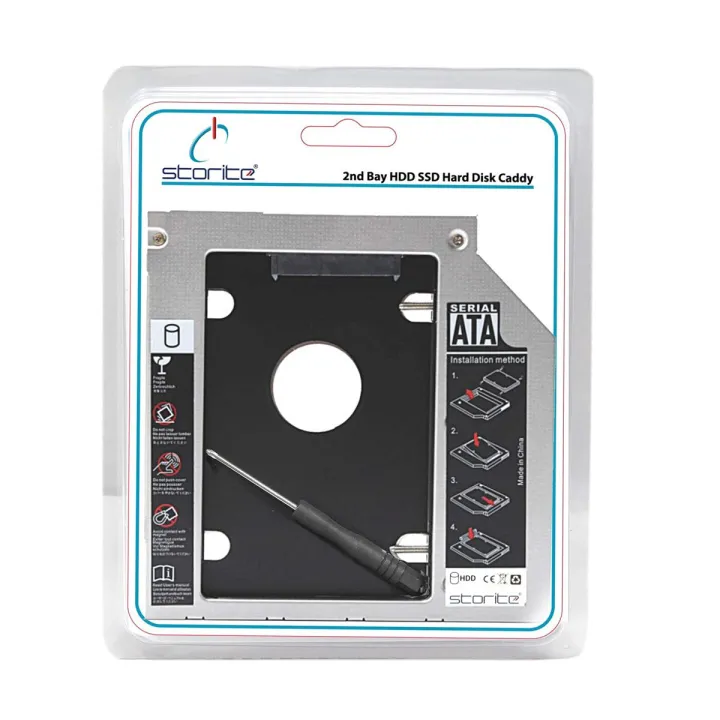 Universal%20SATA%2012.7mm%20Caddy,%202nd%20SSD%20or%20Hard%20Disk%20Drive%20Caddy%20for%20CD/DVD%20Drive%20Slot%20(Add%20Second%202.5"%20SATA%20HDD/SSD%20to%20Your%20Laptop)%20Support%20All%20Brand%20Laptop%20-%20Image%202