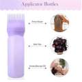 Portable Hair Oil Applicator Bottle With Soft Comb Head. 