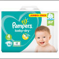 Pampers Baby Diaper Belt System Size 4, 9-14kg 86 Pcs Pack, Made in UK. 