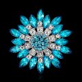 Brooch Pin Jewelry New Fashion Retro Women Fashion Flower Brooch Crystal Rhinestone Jewelry for Wedding Dating Party Gift. 