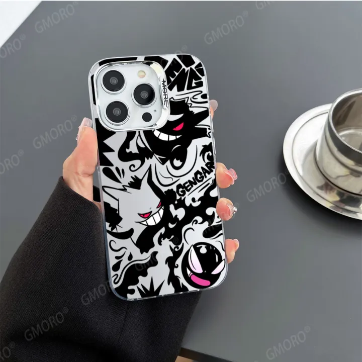 Tide%20brand%20Geng%20ghost%20dark%20wind%20phone%20case%20Apple%2015%20color%20silver%20case%20iphone13%20hard%20shell%2014%20pro%20case%2011%20pro%20-%20Image%207