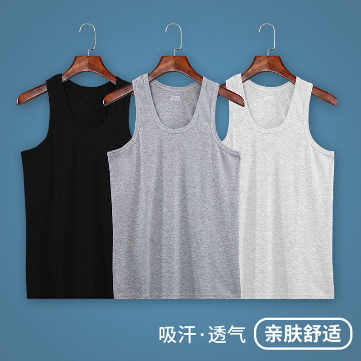 Men's%20Cotton%20Vest%20Summer%20New%20Thin%20Sleeveless%20Vest%20Sports%20Undershirt%20Men's%20Slim-Fit%20Innerwear%20Bottoming%20Shirt%20Middle-Aged%20-%20Image%202