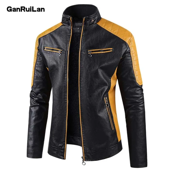Autumn%20Winter%20Leisure%20Motorcycle%20Stitching%20Pu%20Leather%20Jacket%20Men's%20Fashion%20Stand-up%20Collar%20Retro%20Warm%20PU%20Leather%20Jacket%20Coats%20-%20Image%203