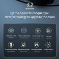 Tws wireless bluetooth 5.2 earbuds waterproof sport headset noise reduction hifi stereo headphones touch control earphone with led charging case.