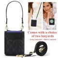 【Best-Selling】 HODON Fashion Korean Card Crossbody Bag Long Short Chain Leather Case for Galaxy Z Flip 6 Z Flip 5 4 3 Z Flip 5 Z Flip 4 Cases Shockproof Protective Cover. 