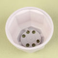1Pc Hanging Octagonal Flowerpot Plastic Flower Succulent Orchid Hanging Pot BAWEI.