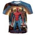 children t shirts fashion spider-man boys t shirt Marvel children t-shirt 2023 summer baby boys girls children 3D clothes kids. 