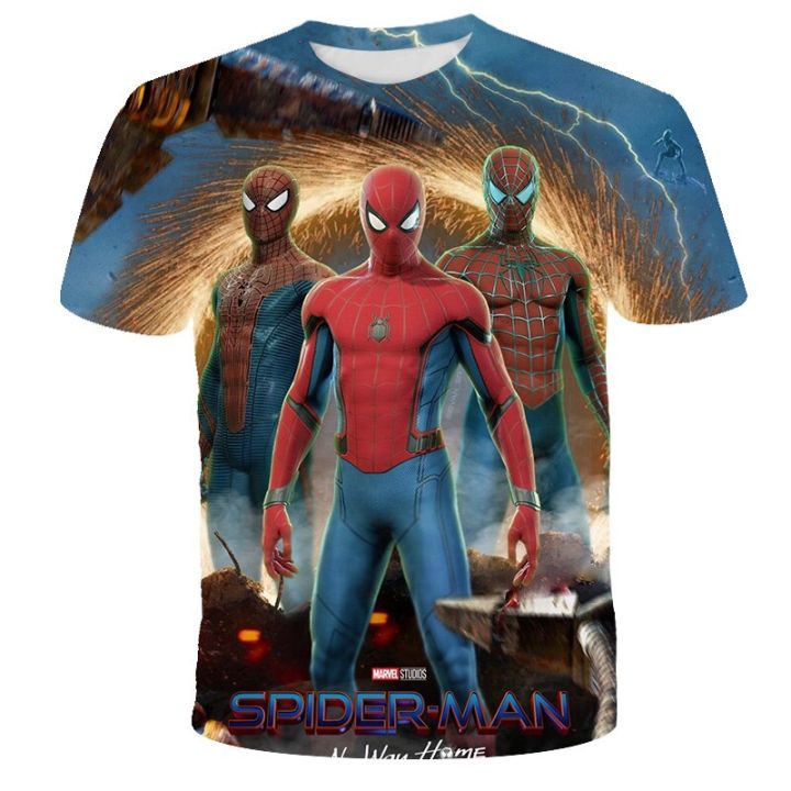 children%20t%20shirts%20fashion%20spider-man%20boys%20t%20shirt%20Marvel%20children%20t-shirt%202023%20summer%20baby%20boys%20girls%20children%203D%20clothes%20kids%20-%20Image%207