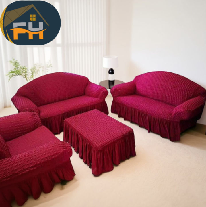 100% Turkis sofa cover 2+ 2+1 setaer spandex fabrics by falah home