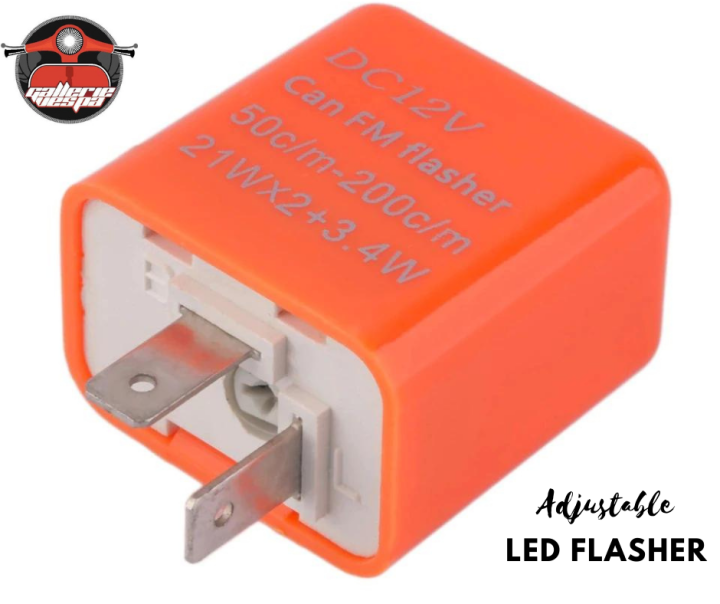 Adjustable LED Indicator Flash Turn Signal Light Relay Register Fix Hyper Control Flash for Motorcycles Easy to Use and Maintain