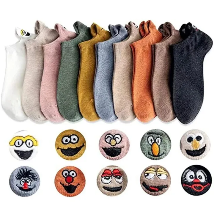 10%20Pairs%20Women%20Cute%20Socks%20Cotton%20Kawaii%20Embroidered%20Funny%20Low%20Cut%20Socks%20for%20Women%20Girls%20Ankle%20Socks%20Harajuku%20Girls%20School%20Gifts%20-%20Image%205
