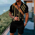 Summer Tracksuits For Men Polo Shirts Shorts 2Piece Sets Luxury Brand Set Casual T-shirts Shorts Sets Man Tracksuit Suit Outfits. 