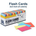 100pcs Flash Cards/ Index Cards (2x3 inch), Color memo pad. 