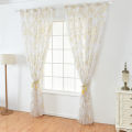 Migeet Sheer Curtains Feather Print Window Screen Curtains for Living Room Window Patio Door 1 Panel 40"x79".