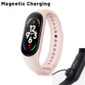 【Clearance Markdowns】Took M7 mart Watch Heart Rate Blood Preure Monitor Waterproof port Watche Compatible For Android Io (magnetic Model). 