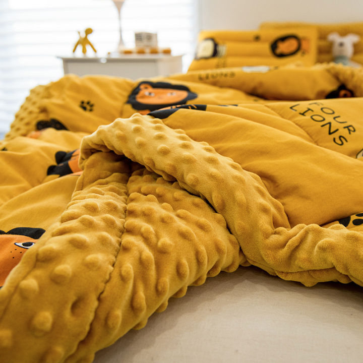 Winter%20beanie%20velvet%20thickened%20blanket%20children's%20cotton%20blanket%20nap%20blanket%20single%20and%20double%20cotton%20beanie%20quilt%20spring%20and%20autumn%20-%20Image%202