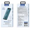 ONTEN (OTN-UCA321) M.2 NVMe/SATA SSD Enclosure – USB 3.1 Gen1 5Gbps Type-C External SSD Case. 
