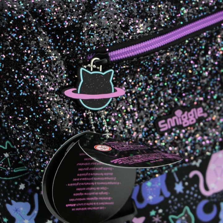 Australia%20Smiggle%20Original%20High%20Quality%20Children's%20School%20Bag%20Kawaii%20Girls%20Backpack%20Beautiful%20Black%20Starry%20Cat%2018%20Inch%20Kids%20Bags%20-%20Image%205