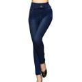 Seamless Leggings Women Pants Print Jeggings Cotton Girl Knitted High Waist Faux Jeans Denim Femme Pantalon Fitness Leggins House Foocus. 
