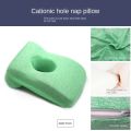 Nap Sleeping Face Pillow Foam Slow Rebound Desk with Hollow Design for Down Sleeper Back Support. 
