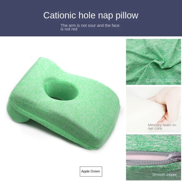 Nap%20Sleeping%20Face%20Pillow%20Foam%20Slow%20Rebound%20Desk%20with%20Hollow%20Design%20for%20Down%20Sleeper%20Back%20Support%20-%20Image%207
