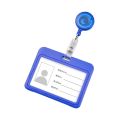 Gift Plastic Retractable Card cover Solid ID Card Holder Business Credit Card Holders Bus Pass Card Badge Holder Bus Card Cover Case Male. 