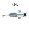 24V Generator Set Engine Stop Solenoid Valve Excavator Flameout Fuel Switch Replacement Parts Accessories. 