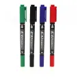 Permanent Marker GXIN G-107A Double Head CD/DVD Red Color Ink Pen Marker Water Proof Unfadeable Marker,1pc and 4pcs set. 