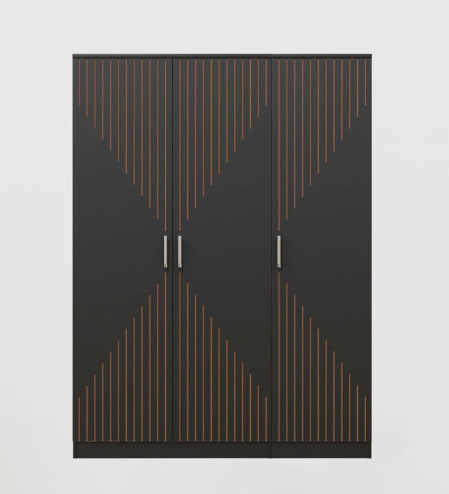 Daina 3 Door Engineering Wood Wardrobe for Clothes| Stylish Cupboard ...