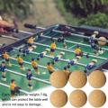 Sunfloweio 6/12pcs 36mm Cork Solid Wood Foosball Table Soccer Ball Football Soccer Ball Baby Foot Fussball Desktop Soccer Ball Game. 