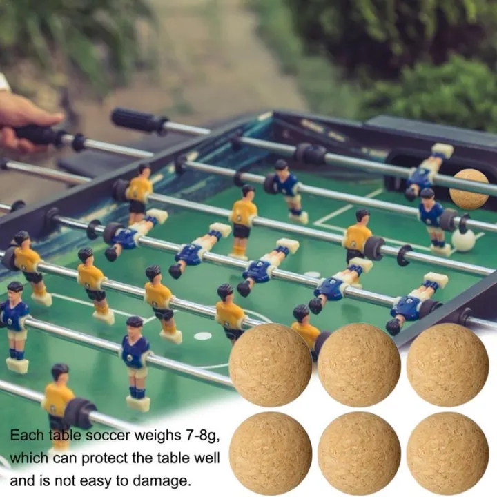 Sunfloweio%206/12pcs%2036mm%20Cork%20Solid%20Wood%20Foosball%20Table%20Soccer%20Ball%20Football%20Soccer%20Ball%20Baby%20Foot%20Fussball%20Desktop%20Soccer%20Ball%20Game%20-%20Image%204