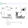 LD6002 FMCW Radar Module ,60G Millimeter Wave Body Sign Monitoring Sensor for Respiratory and Heart Rate Detection Easy Install Easy to Use. 