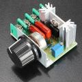 2000 Watt Scr Motor Speed Controller Ac 220V 2000W Scr 25A Adjustable Speed Controller Voltage Regulator Dimming Dimmers Module With Potentiometers - Solar Panel.