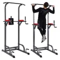 Chin up and dip Station ab tower full body workout power tower - Fitness Mart. 