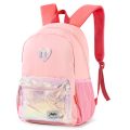 Holographic Fashion LoveHeart Backpack Glitter Waterproof Daypack College School Bag Travel Gift For Girls Wonmen 16''-Grey.