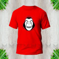 Money Heist Graphic Design T-Shirt Made With Premium Cotton Unisex Round Neck Short Sleeve.
