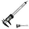 ZK 30 150mm 6 Inch LCD Digital Electronic Carbon Fiber Vernier Caliper Gauge Micrometer Measuring Tool Digital Tools Calipers-B. 