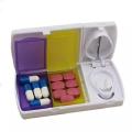 Portable Medicine Cutter Splitter Divide Storage Case Medicine Box. 