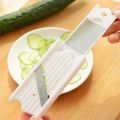 0.7mm Thinness Cucumber Slicer Stainless Steel Blade Vegetable Fruit Cutter Peeler Facial Beauty Cucumber Slicer H236-.