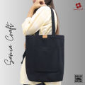 SamiaCrafts Canvas Tote Bag Exclusive Design with Outside Pocket Shopping Bag /College University Bag, Tote Bag with Zipper.