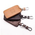 2016leather key remote control cover purse key chain for Renault 4button key cover dust collector for starline a93. 