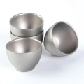 Camping Titanium Tea Cup, Double-Wall, 4PCS, Hiking Accessory. 