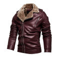 GB New Men's Leather Jackets Autumn Casual Motorcycle PU Jacket Windproof Biker Leather Winter Plush Coats Brand Clothing. 