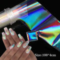 Nail Art Aurora Cellophane Glass Foil Film Sticker Colorful Transfer Laser Jewelry Paper Manicure Nails DIY Decoration Wholesale. 