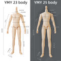 22cm 23.5cm YMY23/25 Male Body Joint Doll DIY Boy Body for Blyth, GSC Head, Ob22,ob23,ob24 BJD Doll Accessories Toy Superman. 