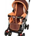Farlin Baby Stroller Pram- Orange And Blue. 