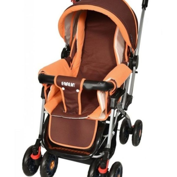 Farlin%20Baby%20Stroller%20Pram-%20Orange%20And%20Blue%20-%20Image%204